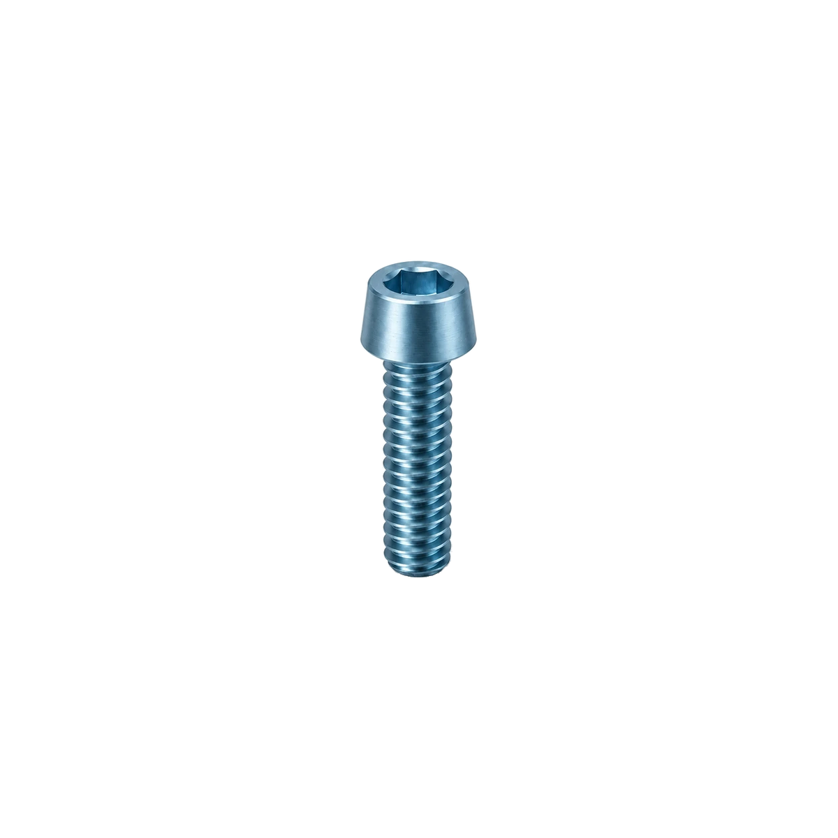 M8 Titanium Tapered Socket Cap Bolt — Ice Blue