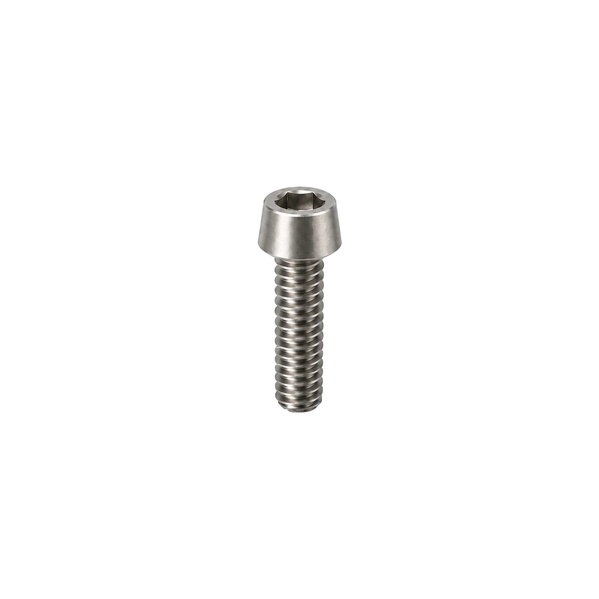 M8 Titanium Tapered Socket Cap Bolt — Raw Titanium