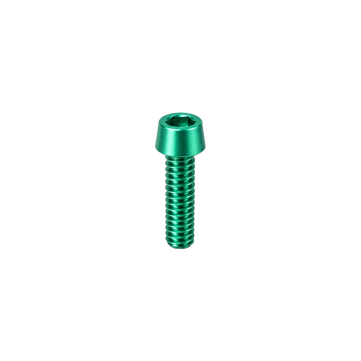 M8 Titanium Tapered Socket Cap Bolt — Green