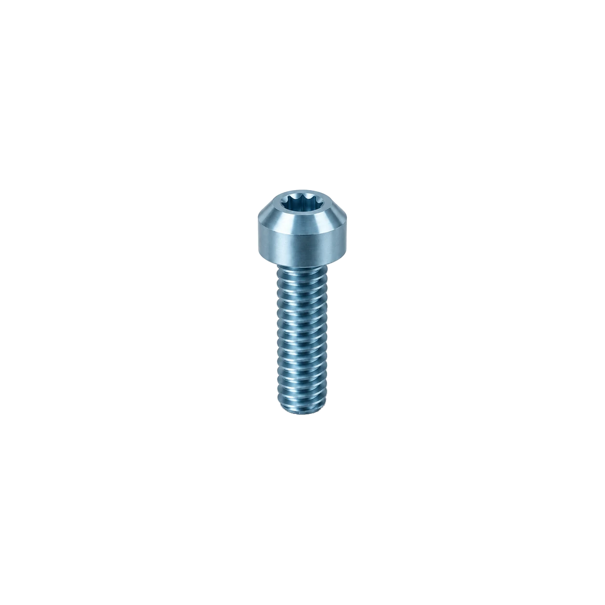 M8 Titanium Dome Head Bolt — Ice Blue