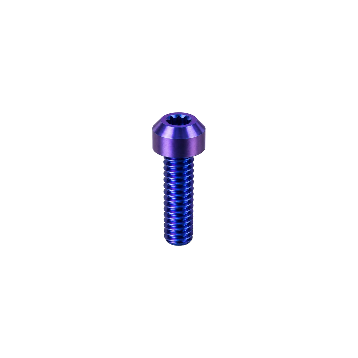 M8 Titanium Dome Head Bolt — Blue Purple