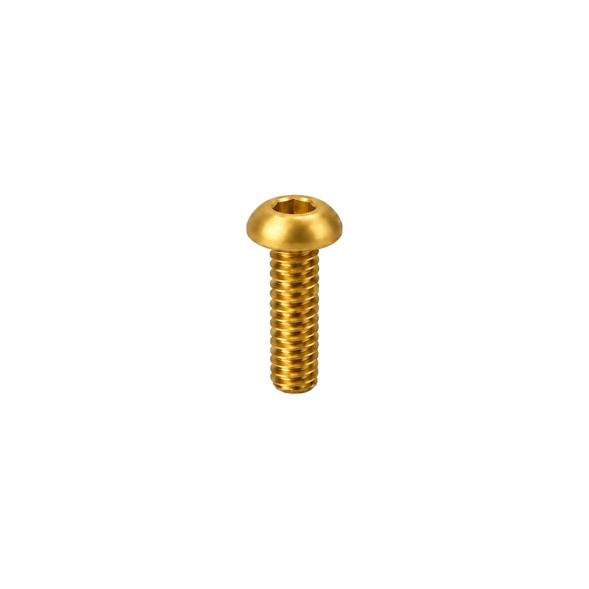 M8 Titanium Button Head Bolt — Gold