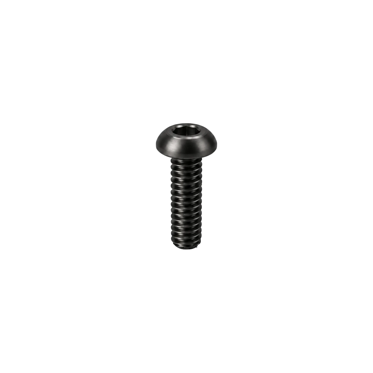 M8 Titanium Button Head Bolt — Black
