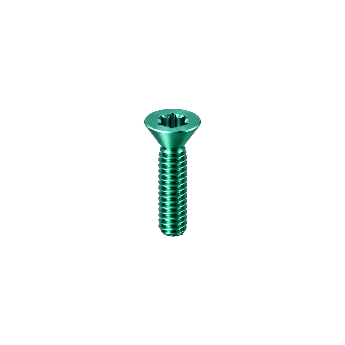 M8 Titanium Countersunk Bolt — Green