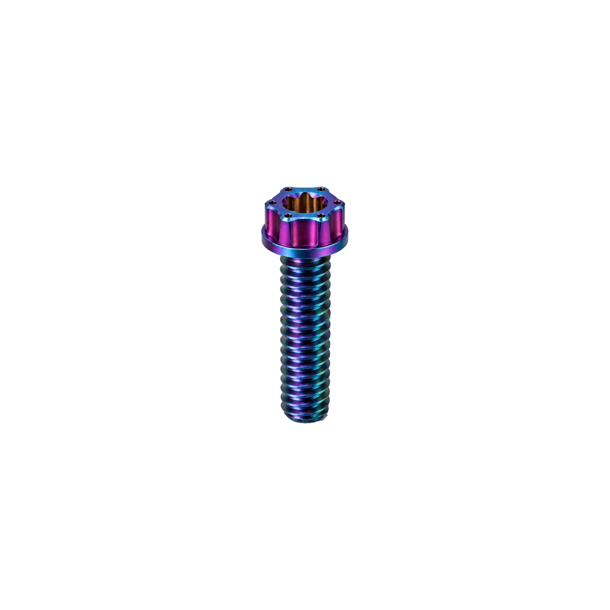 M10 Titanium Torx Flanged Head Bolt – Pitch 1.25 — Rainbow