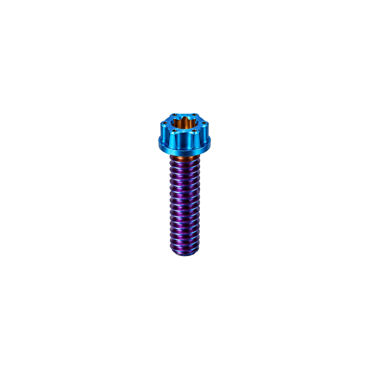 M10 Titanium Torx Flanged Head Bolt – Pitch 1.25 — Burnt Blue