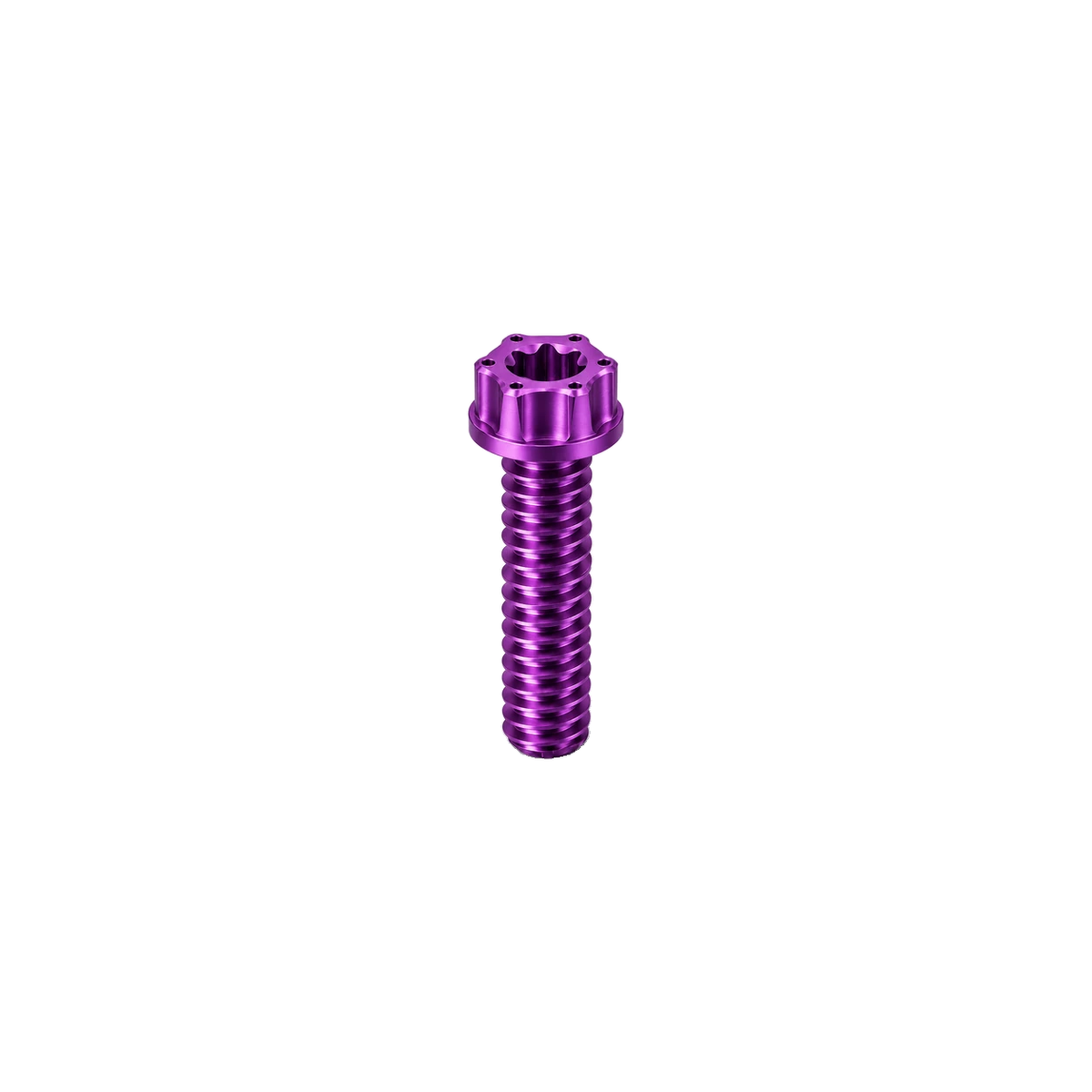 M10 Titanium Torx Flanged Head Bolt – Pitch 1.5 — Purple