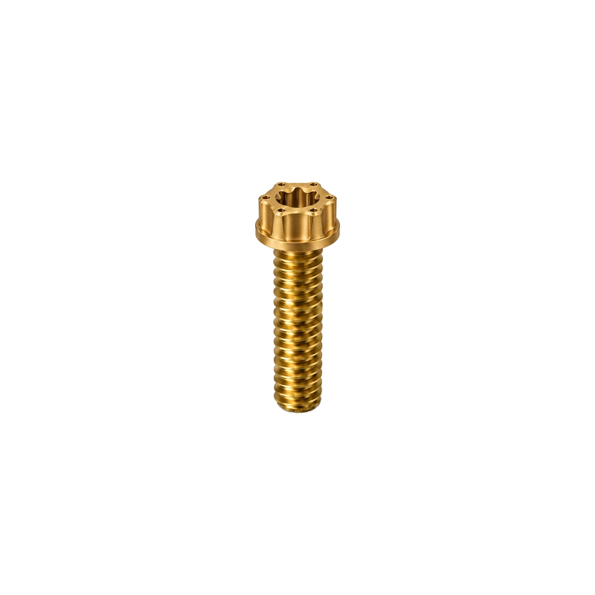 M10 Titanium Torx Flanged Head Bolt – Pitch 1.5 — Gold