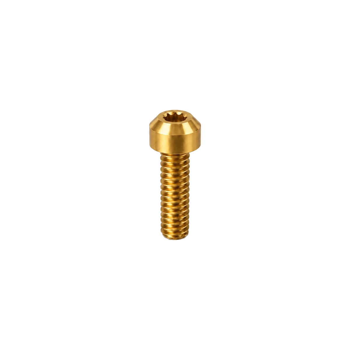 M10 Titanium Dome Head Bolt – Pitch 1.25 — Gold