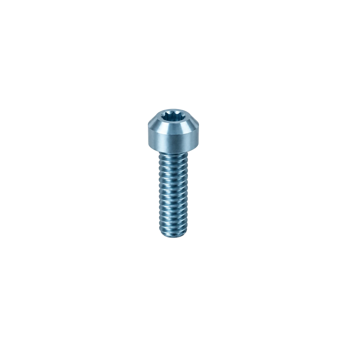M10 Titanium Dome Head Bolt – Pitch 1.5 — Ice Blue