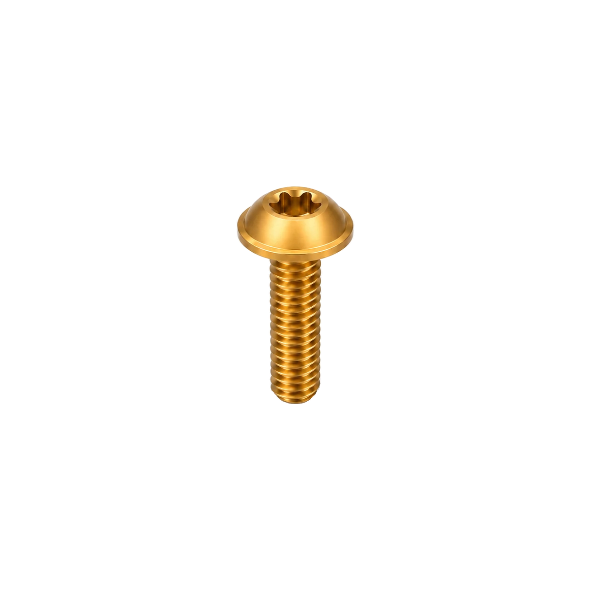 M10 Titanium Flanged Button Head Bolt – Pitch 1.25 — Gold