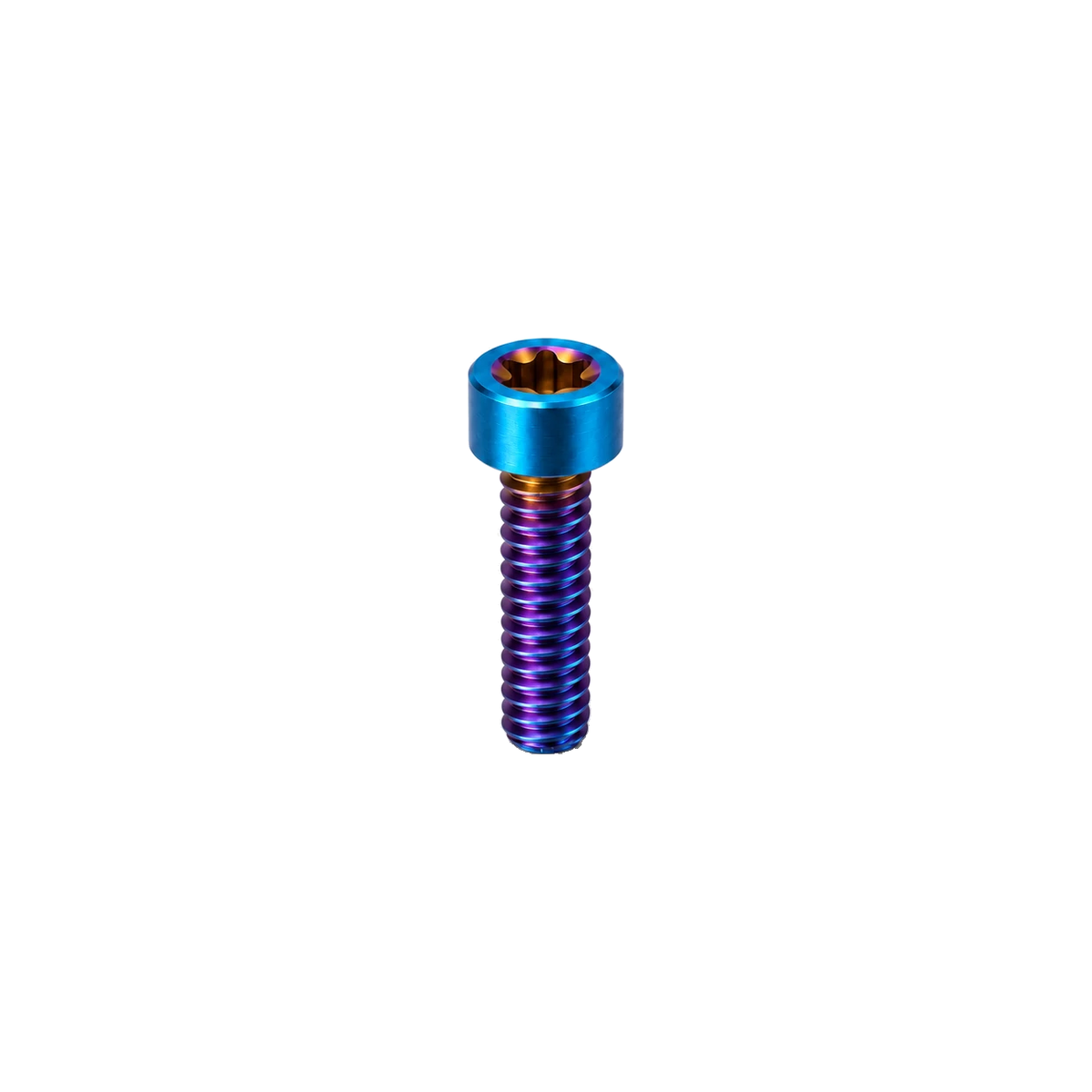 M10 Titanium Socket Cap Bolt – Pitch 1.25 — Burnt Blue