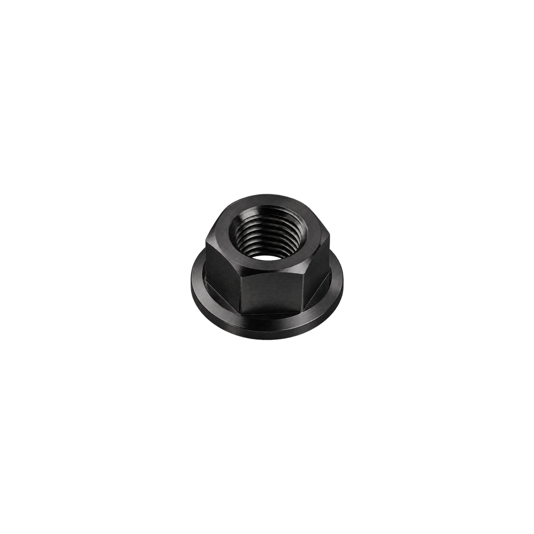 M7 Titanium Hex Flange Nut — Raw Titanium