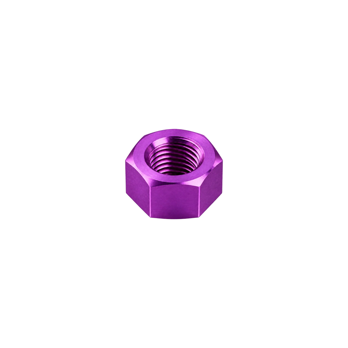 M2.5 Titanium Hex Nut — Purple