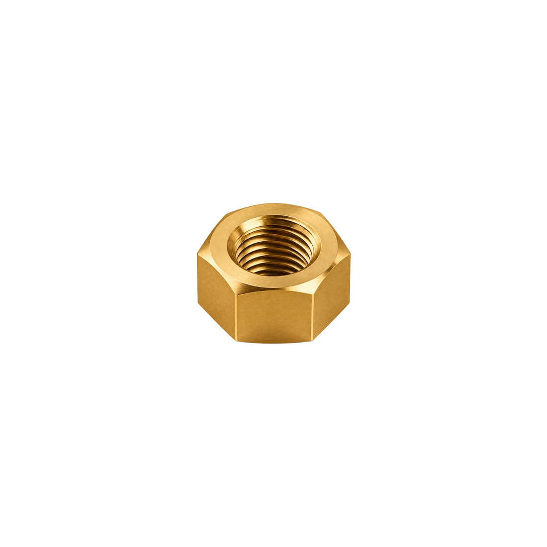 M3 Titanium Hex Nut — Raw Titanium