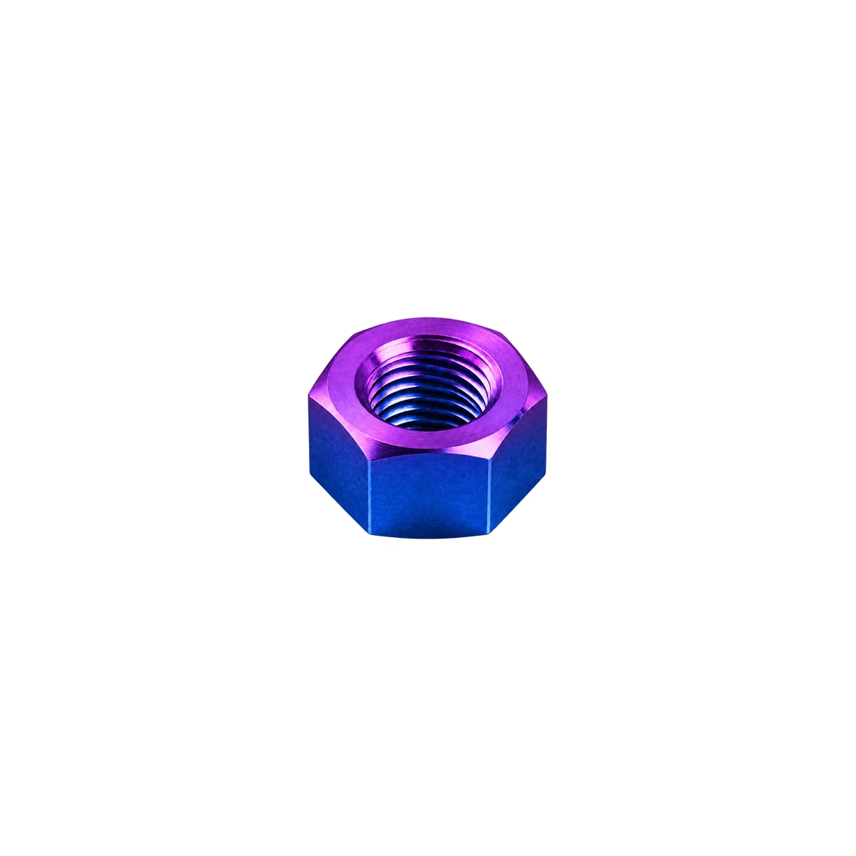 M3 Titanium Hex Nut — Blue Purple