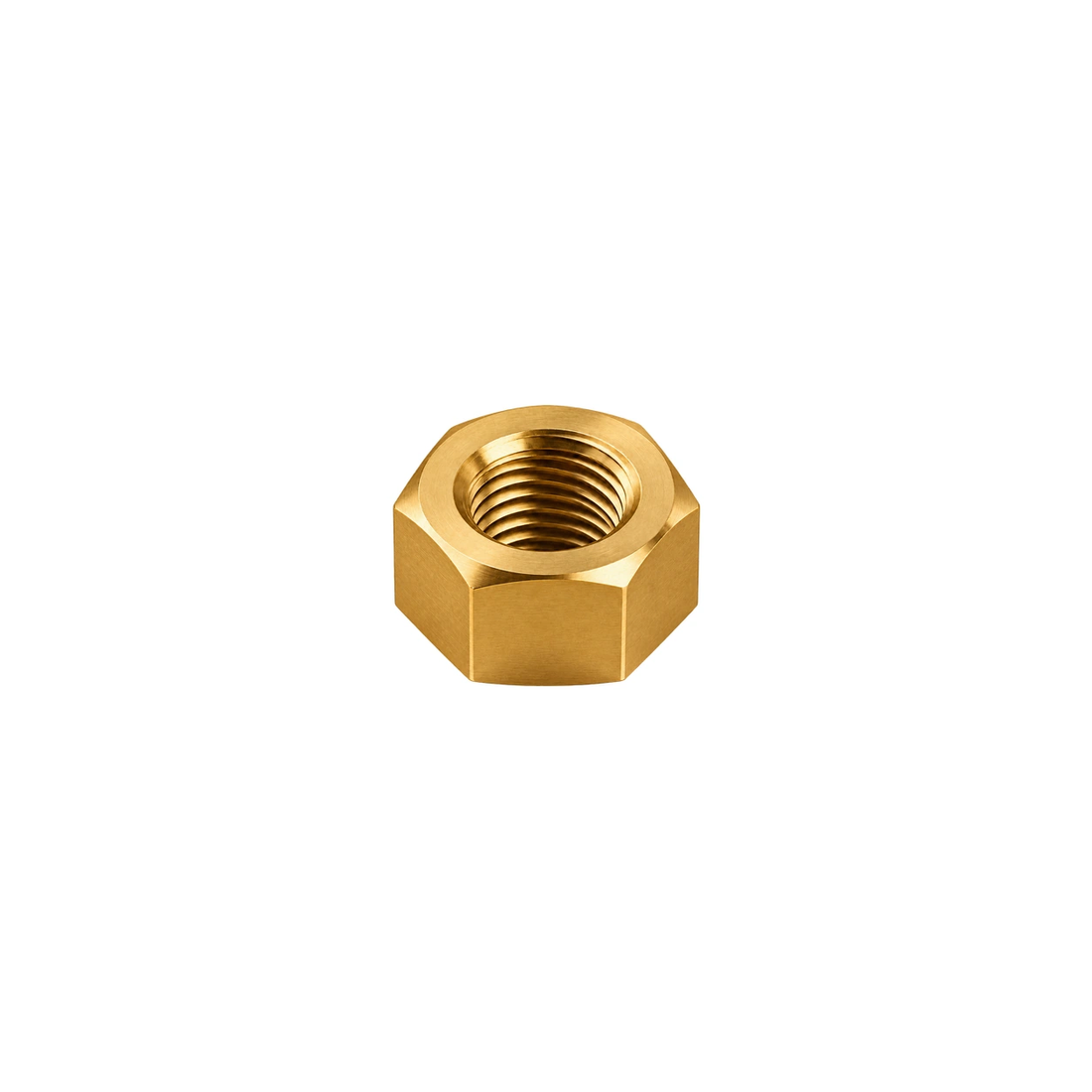 M4 Titanium Hex Nut — Raw Titanium