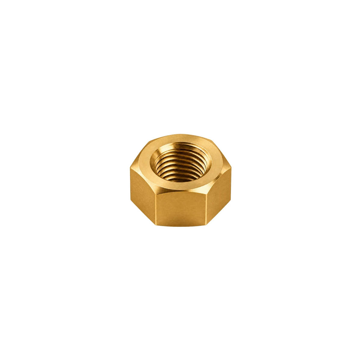 M4 Titanium Hex Nut — Gold