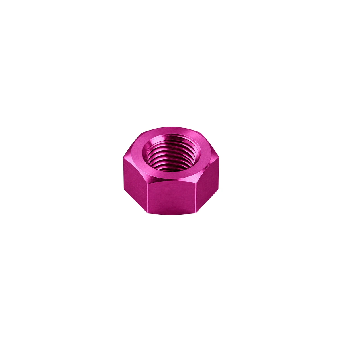 M6 Titanium Hex Nut — Magenta