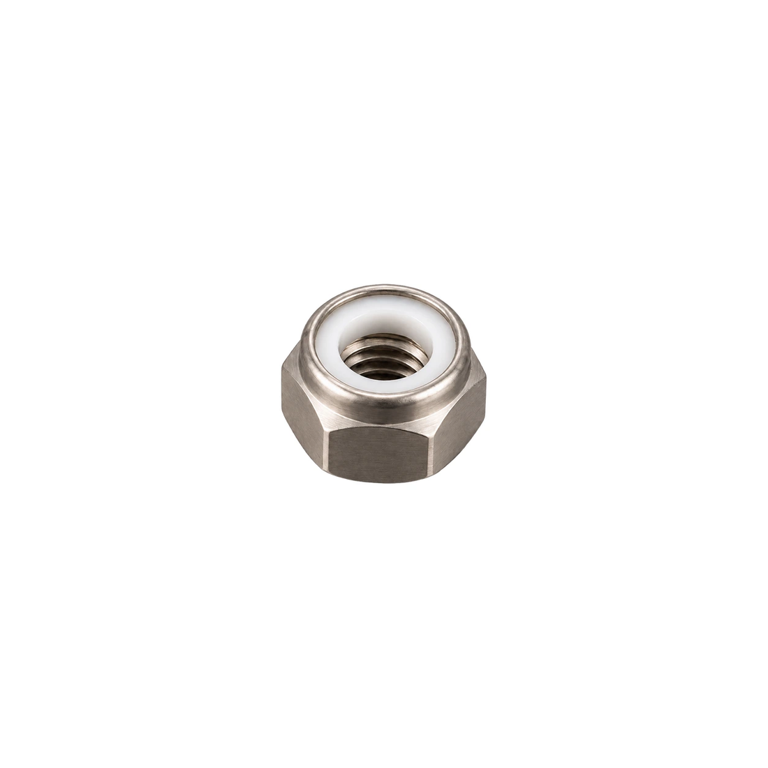 M4 Titanium Nylon Lock Nut — Raw Titanium