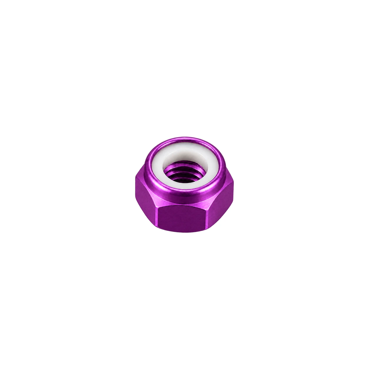 M4 Titanium Nylon Lock Nut — Purple