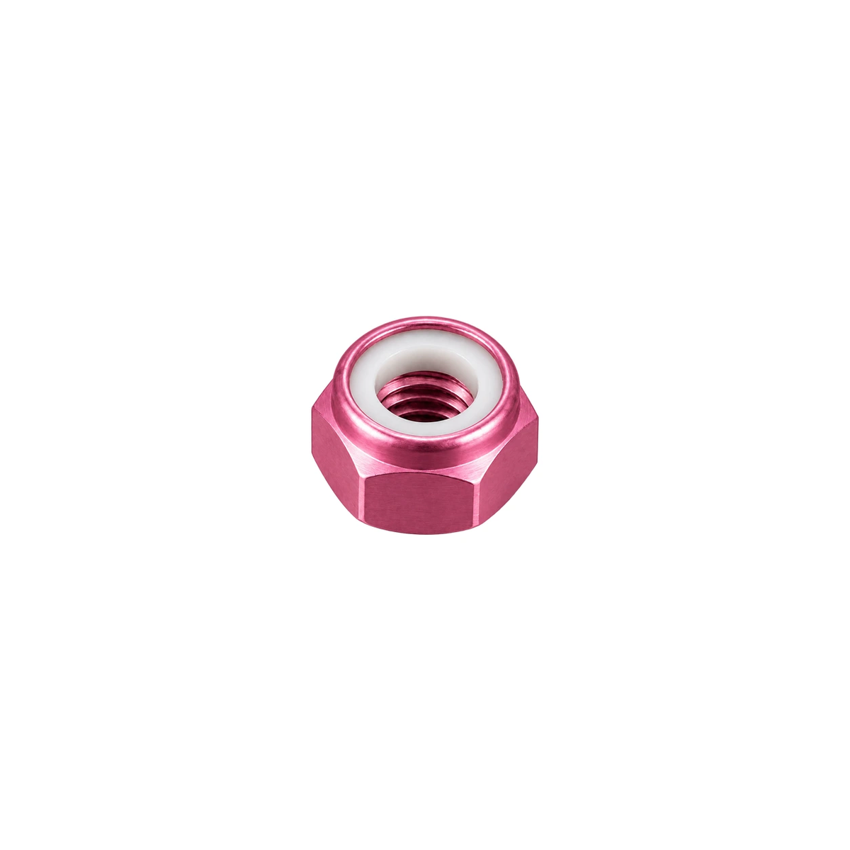 M5 Titanium Nylon Lock Nut — Champagne Pink