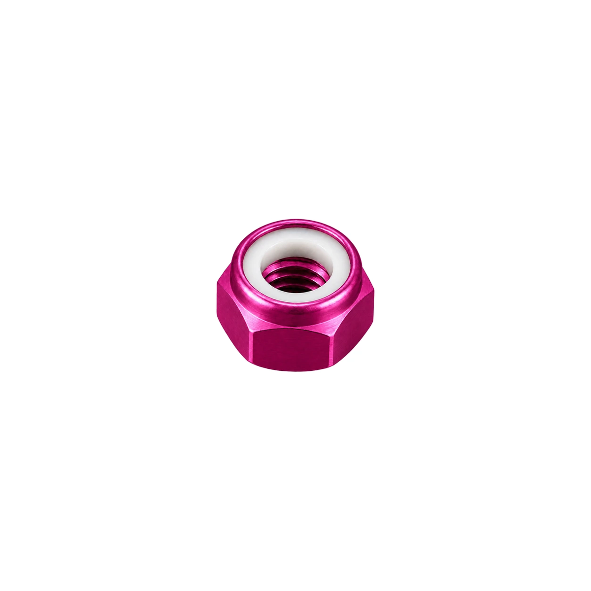 M5 Titanium Nylon Lock Nut — Magenta
