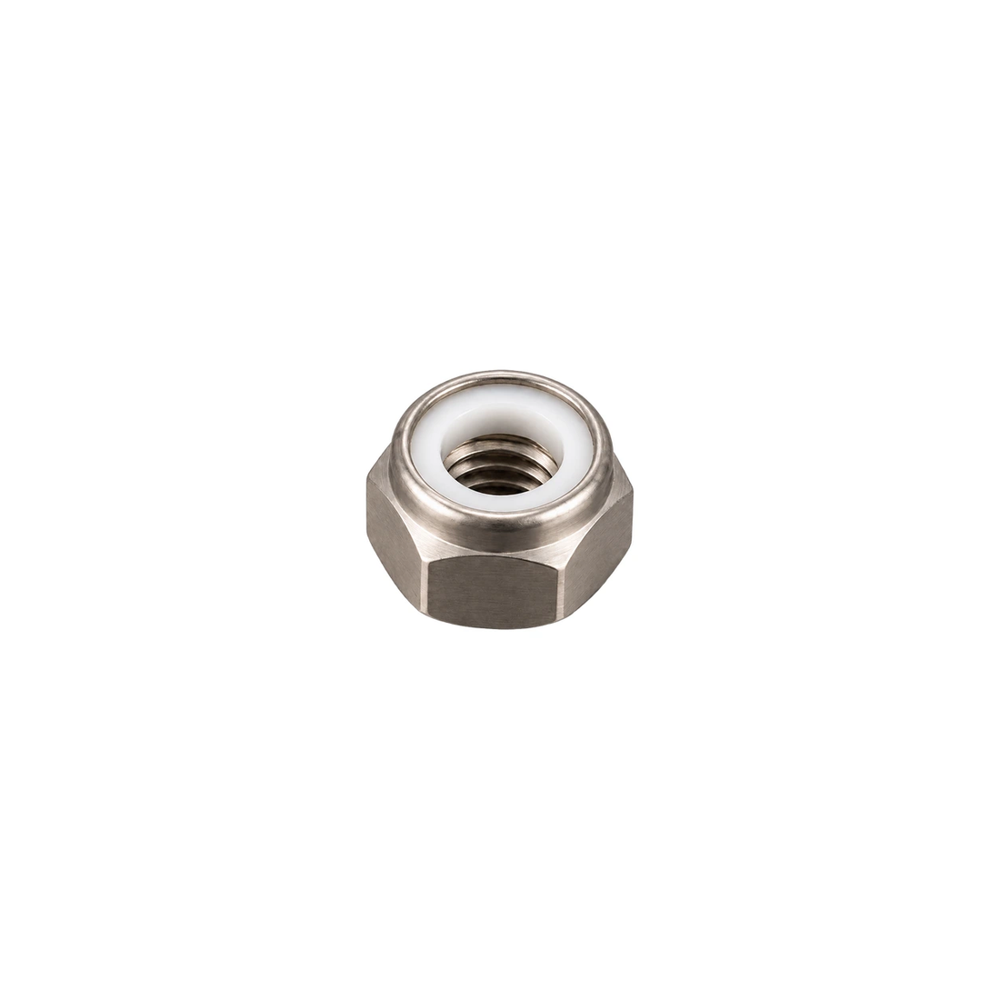 M5 Titanium Nylon Lock Nut — Raw Titanium