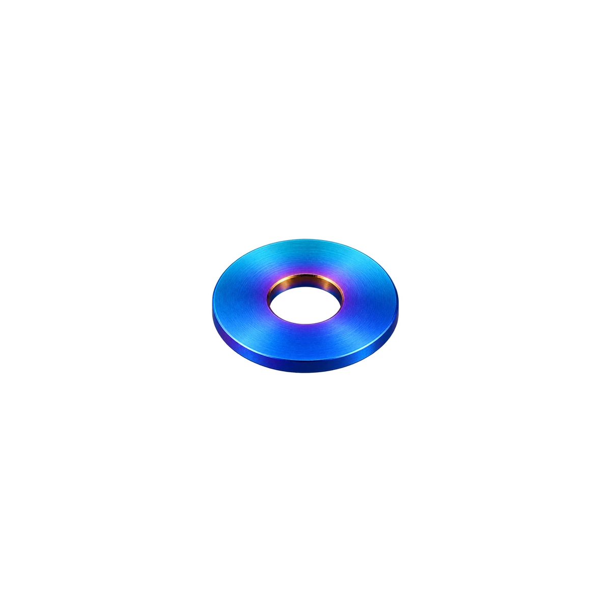 M3 Titanium Flat Washer — Burnt Blue