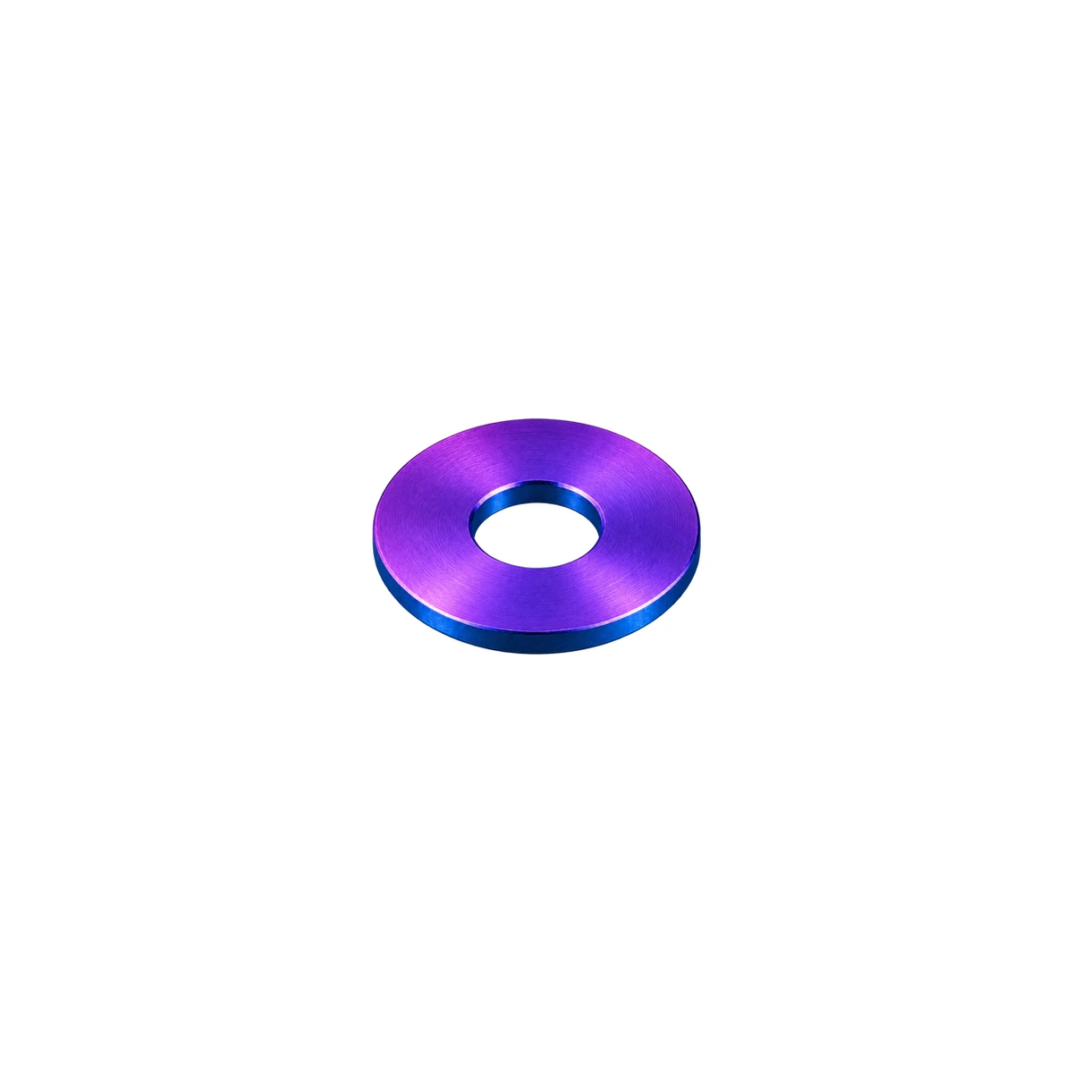 M6 Titanium Flat Washer — Blue Purple