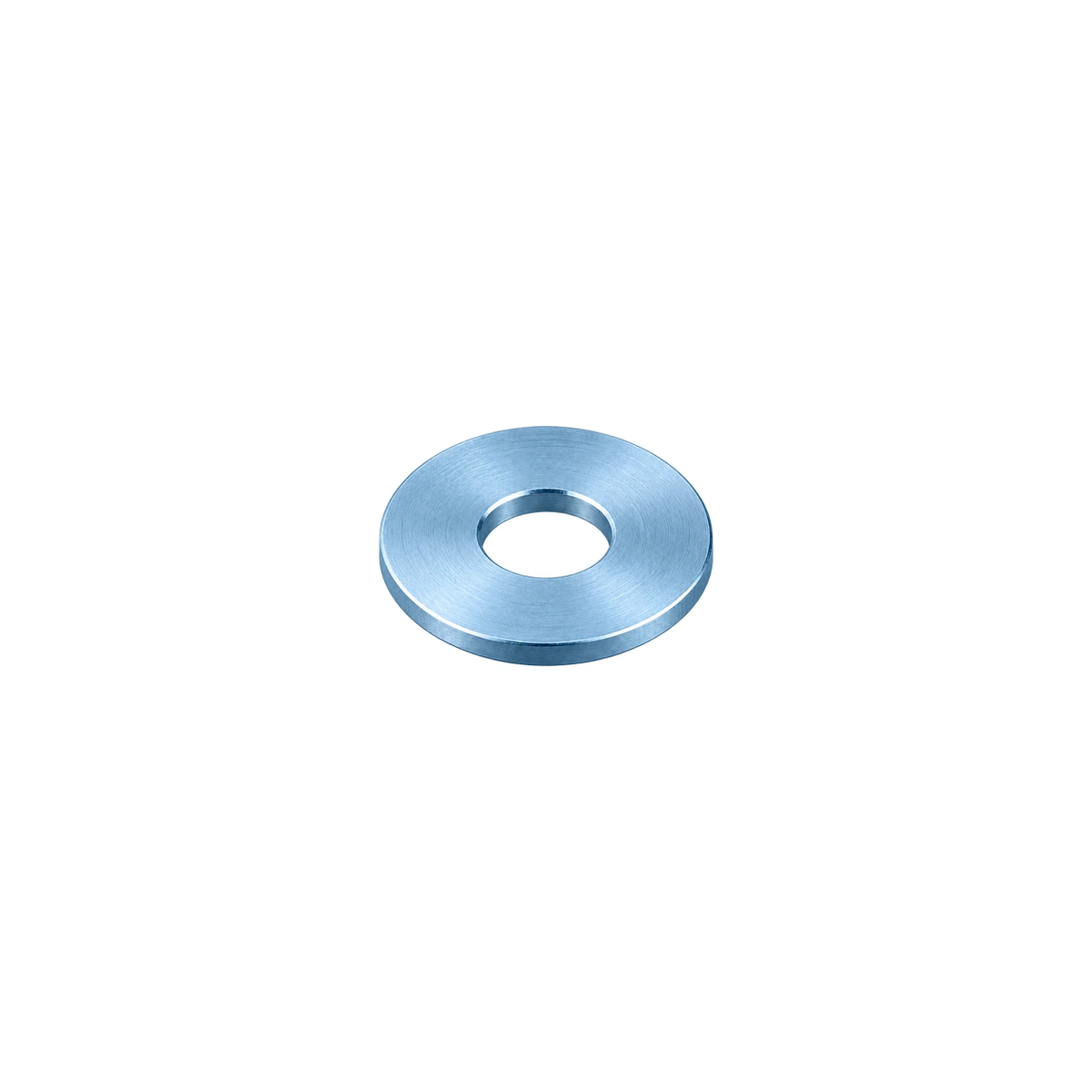 M6 Titanium Flat Washer — Ice Blue