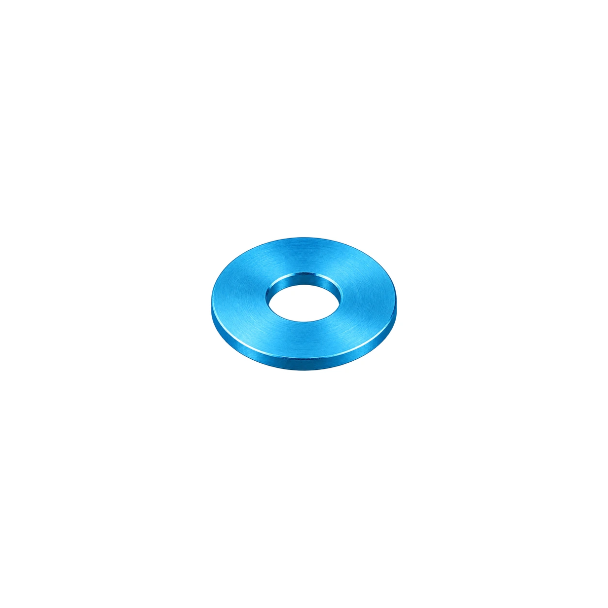 M10 Titanium Flat Washer — Aqua Blue