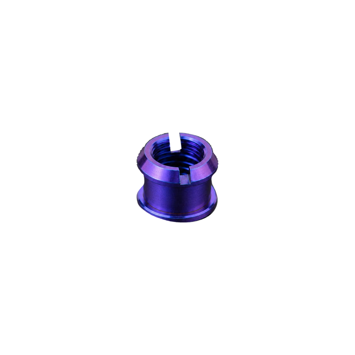 M8 x 10 Titanium Double Chainring Bolt Set — Blue Purple