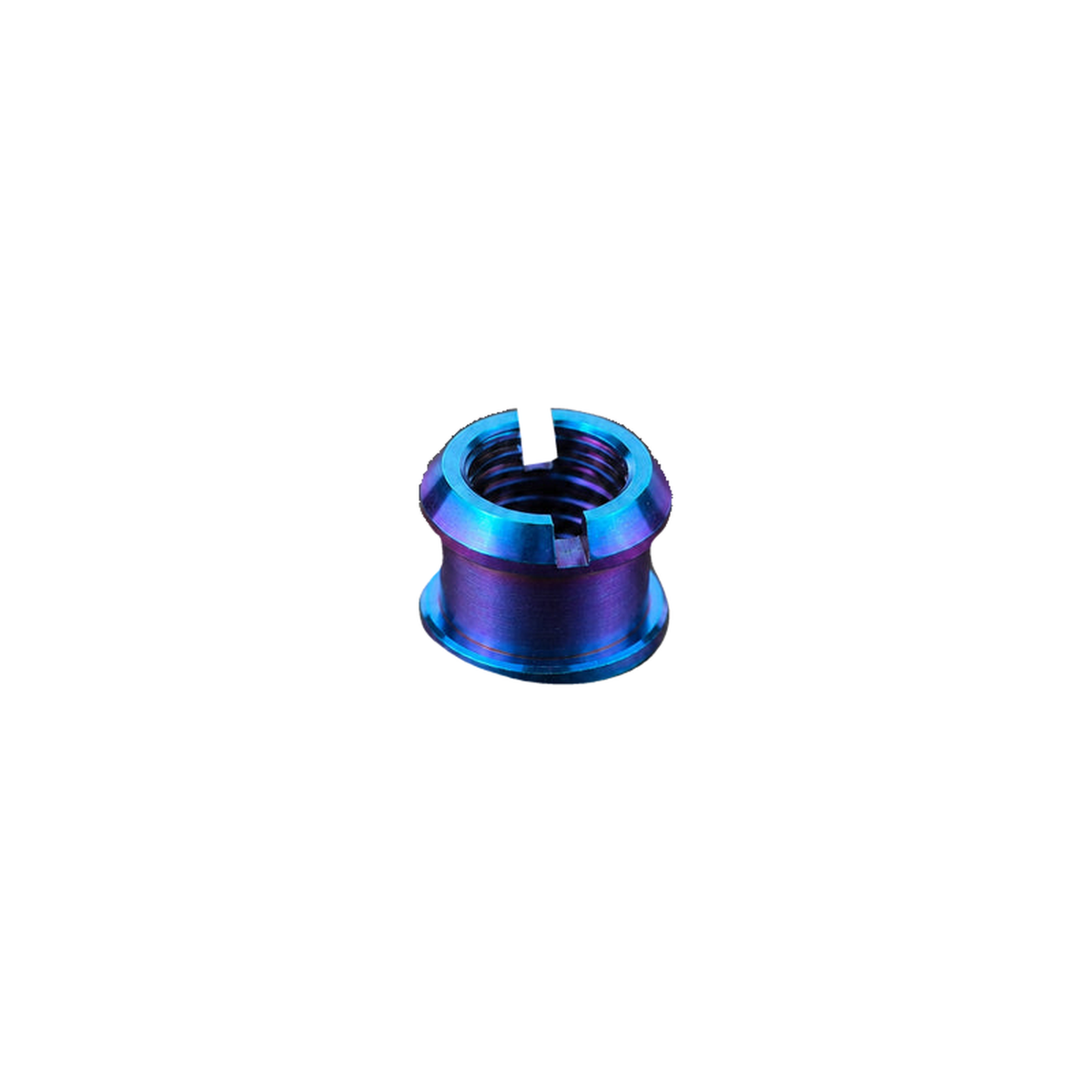 M8 x 10 Titanium Double Chainring Bolt Set — Burnt Blue