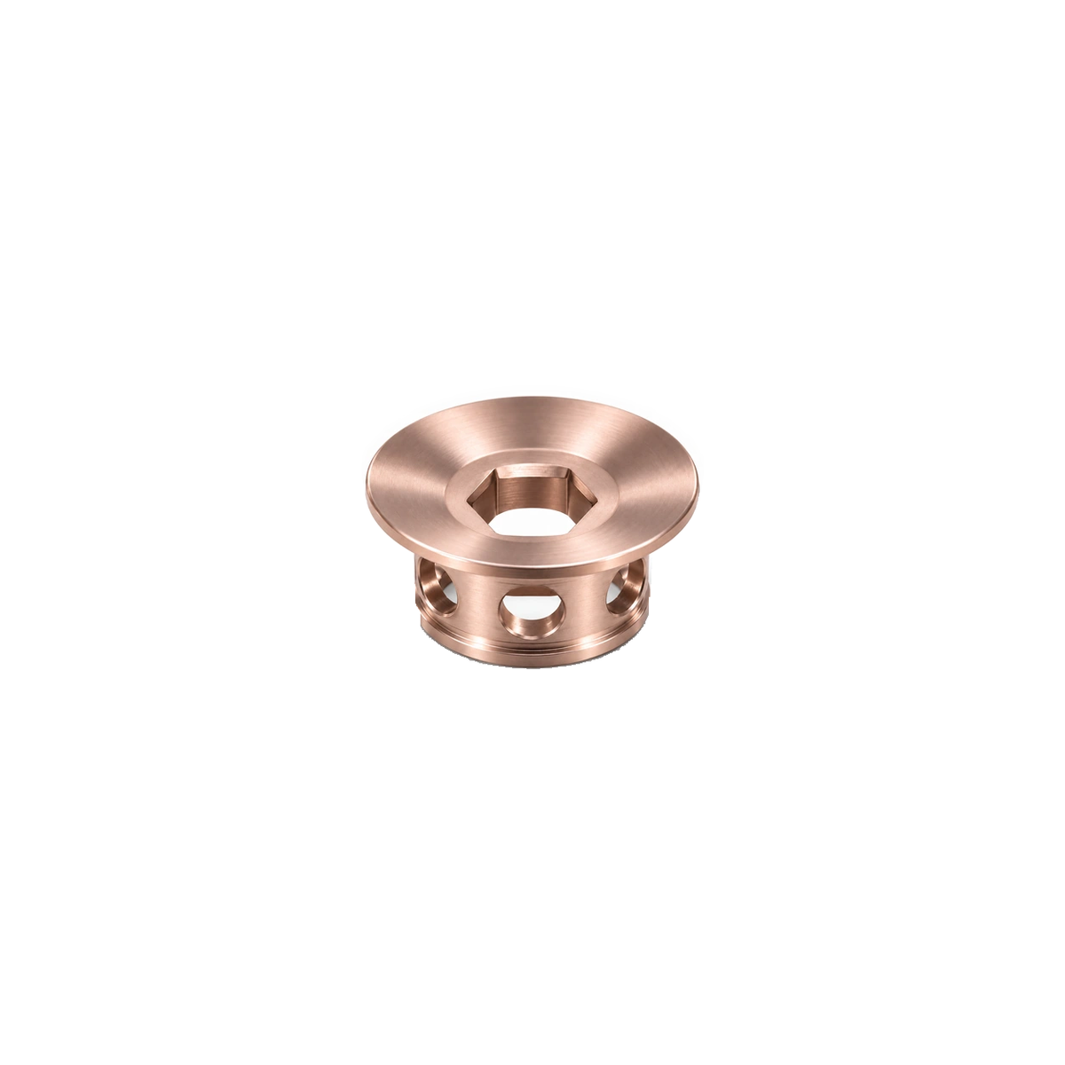 Shimano Titanium Crank Cap & Bolt — Champagne Pink