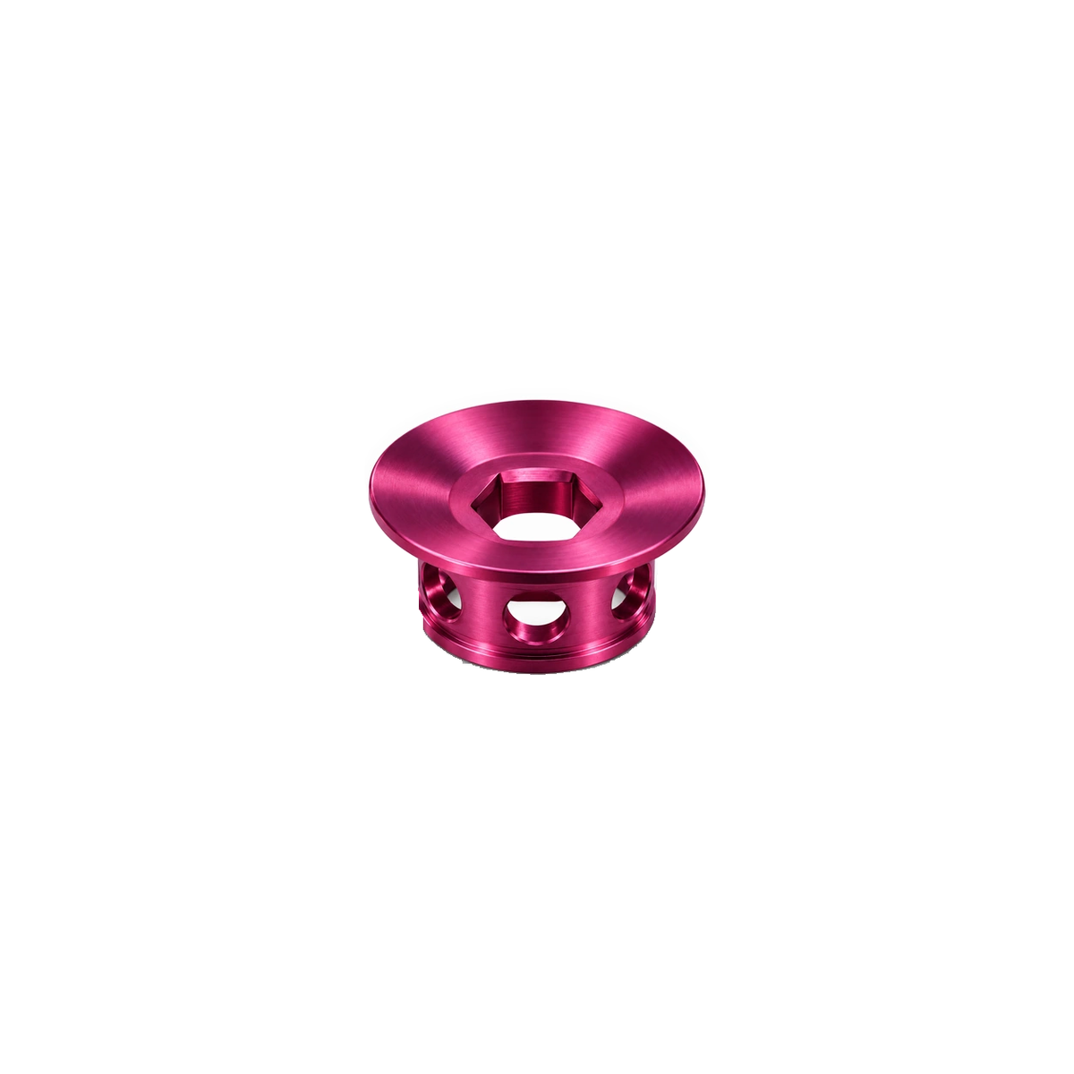 Shimano Titanium Crank Cap & Bolt — Magenta