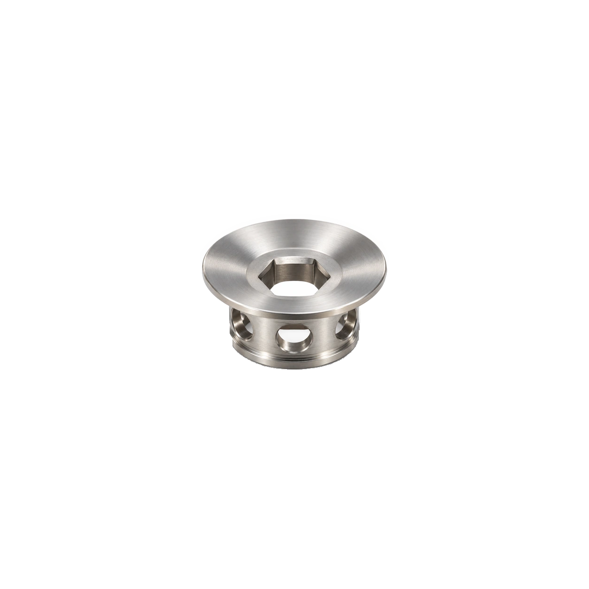 Shimano Titanium Crank Cap & Bolt — Raw Titanium