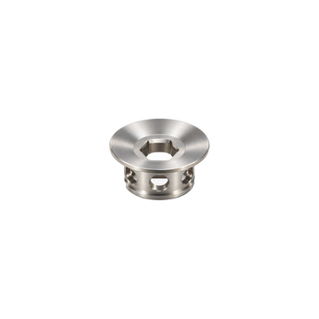Shimano Titanium Crank Cap & Bolt — Raw Titanium