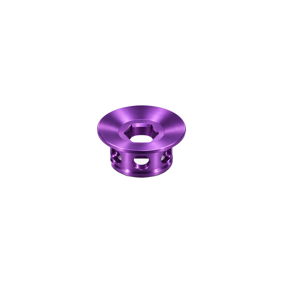 Shimano Titanium Crank Cap & Bolt — Purple