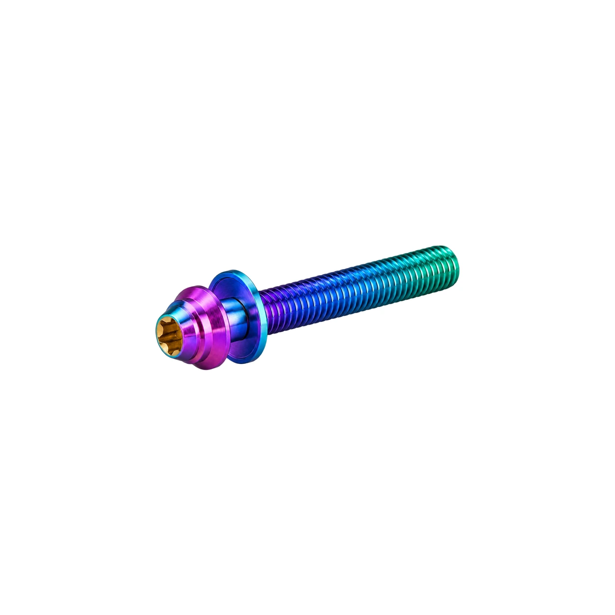 Titanium Flat Mount Caliper Bolt Hardware — Rainbow