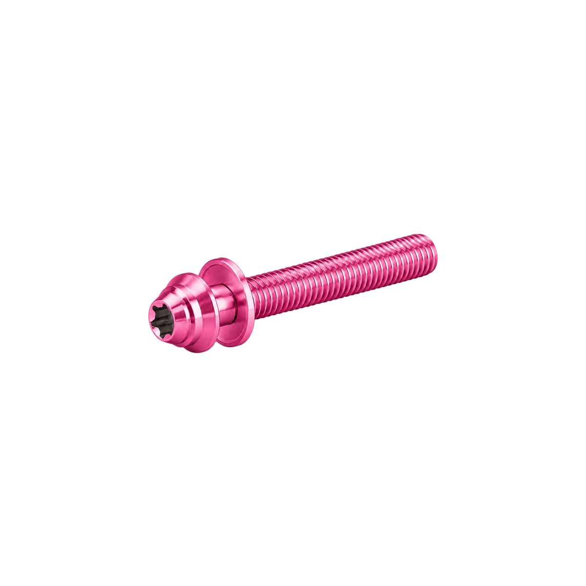 Titanium Flat Mount Caliper Bolt Hardware — Champagne Pink