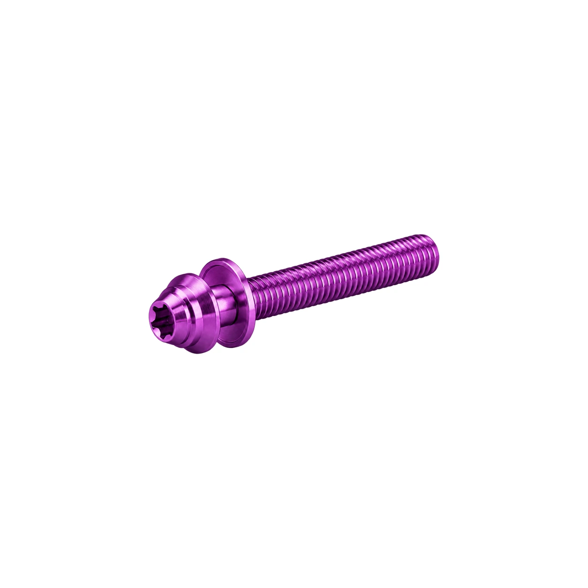 Titanium Flat Mount Caliper Bolt Hardware — Purple