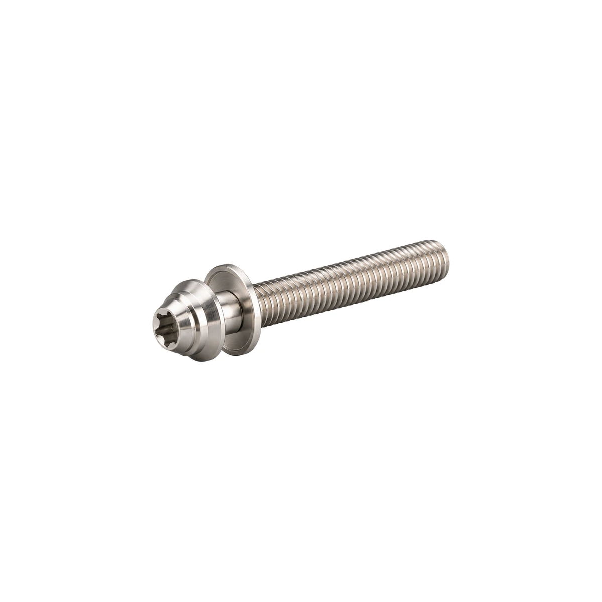 Titanium Flat Mount Caliper Bolt Hardware — Raw Titanium