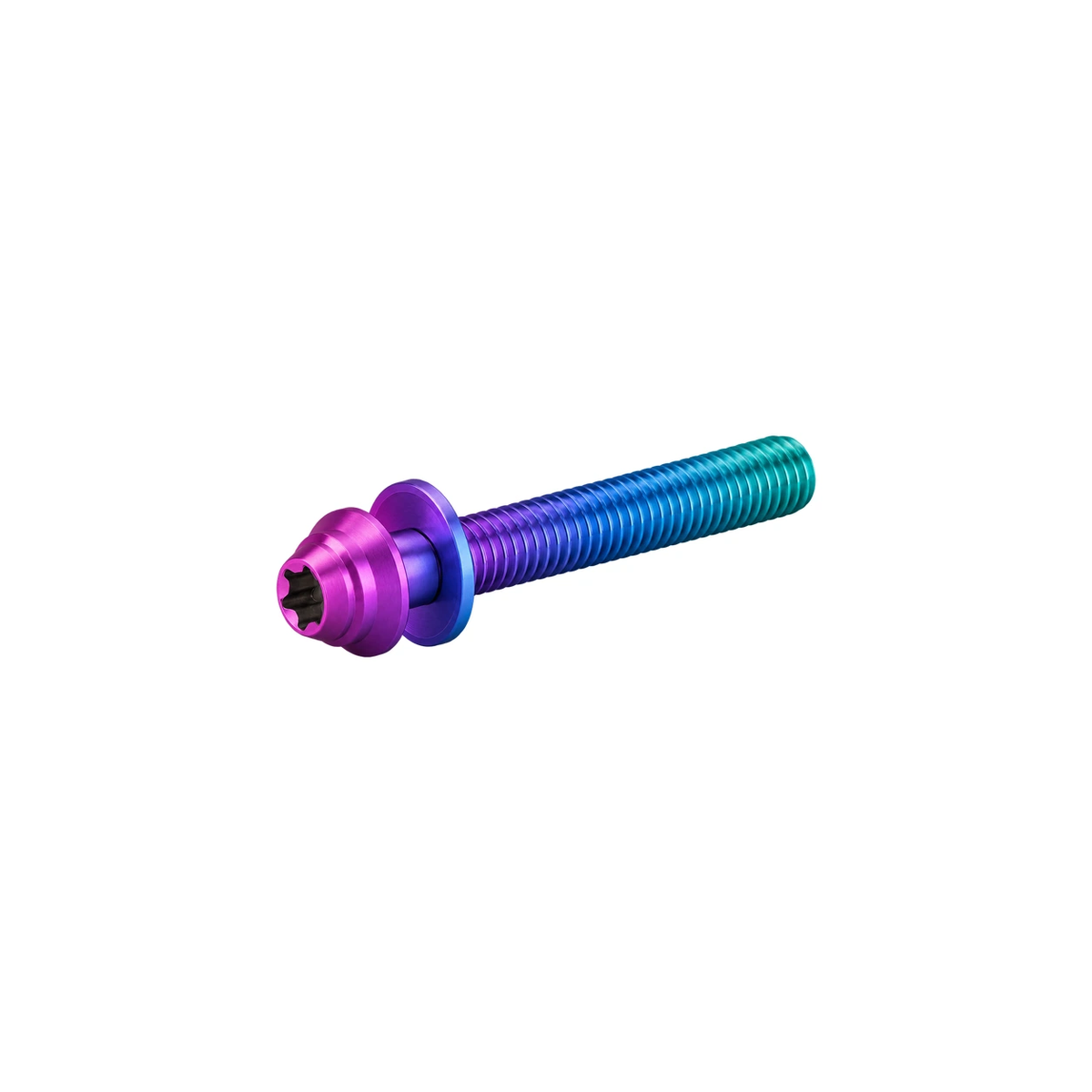Titanium Flat Mount Caliper Bolt Hardware — Candy Matte