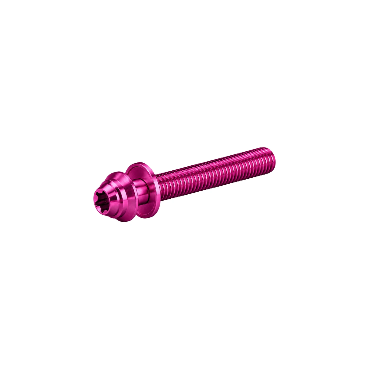 Titanium Flat Mount Caliper Bolt Hardware — Magenta