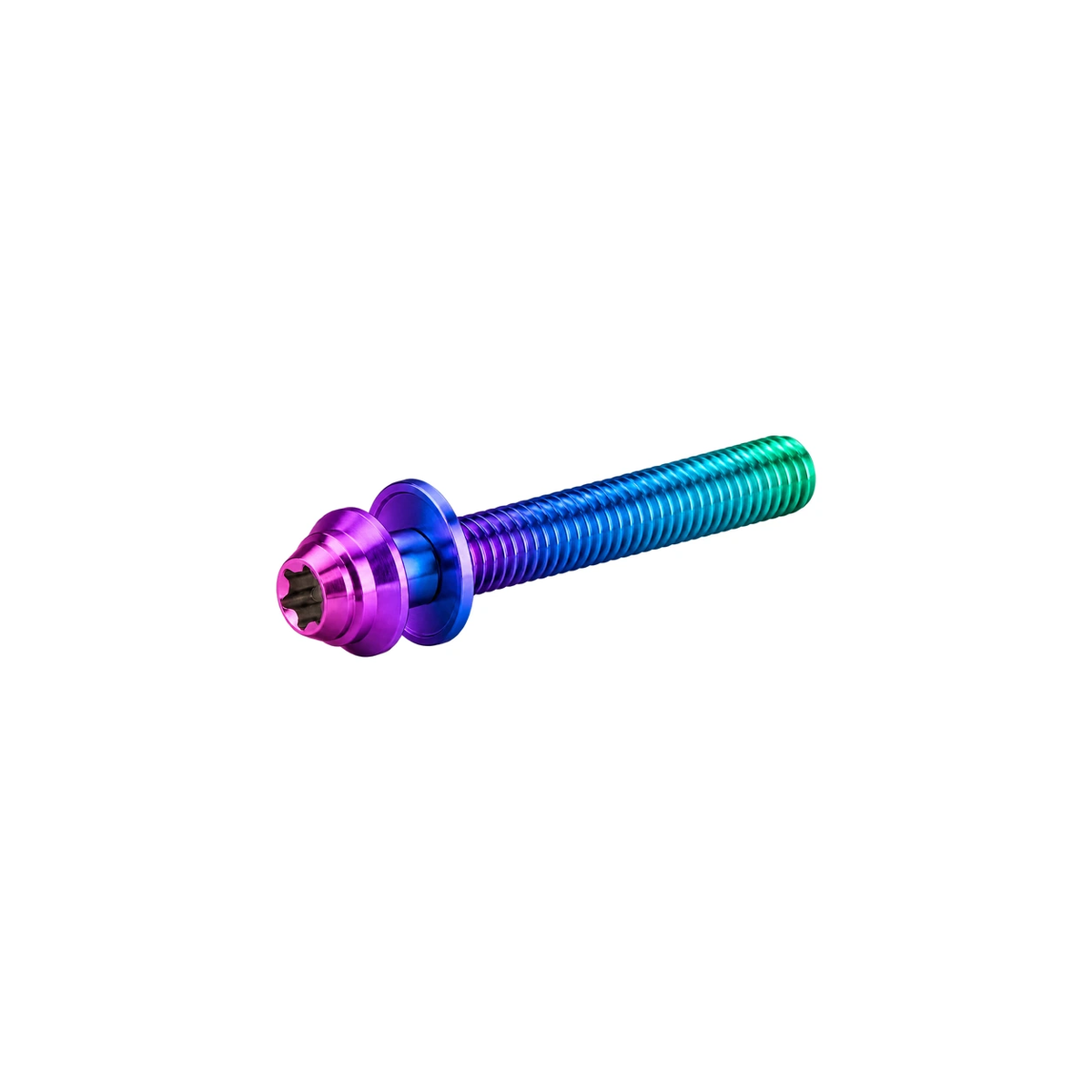 Titanium Flat Mount Caliper Bolt Hardware — Candy Gloss