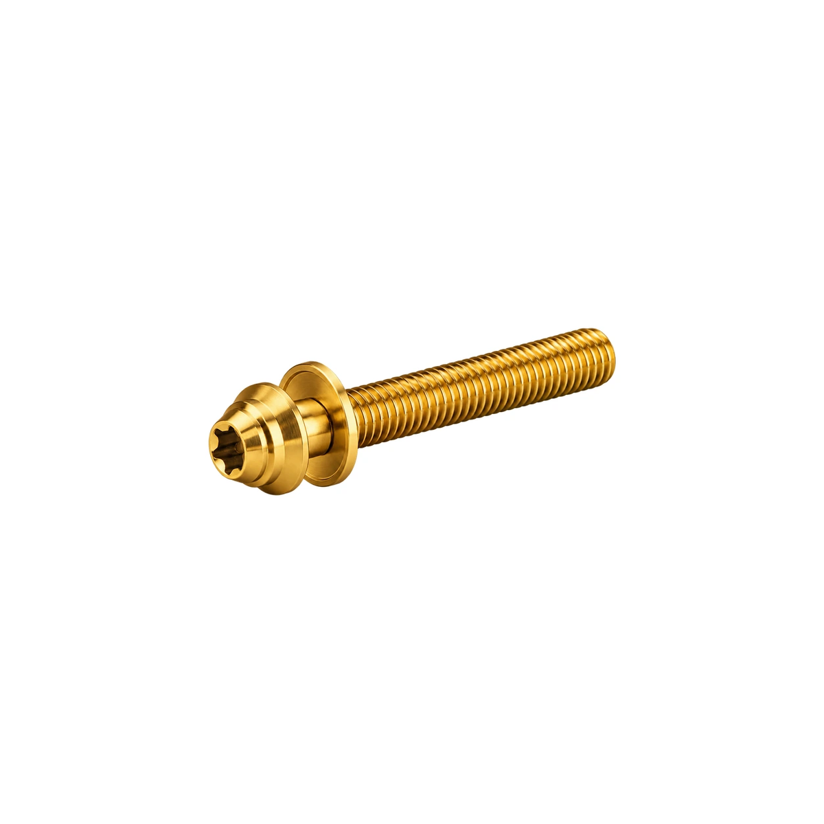 Titanium Flat Mount Caliper Bolt Hardware — Gold