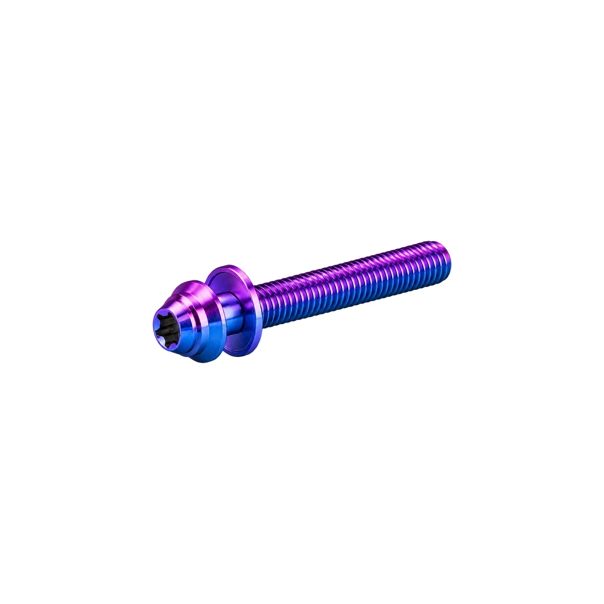 Titanium Flat Mount Caliper Bolt Hardware — Blue Purple
