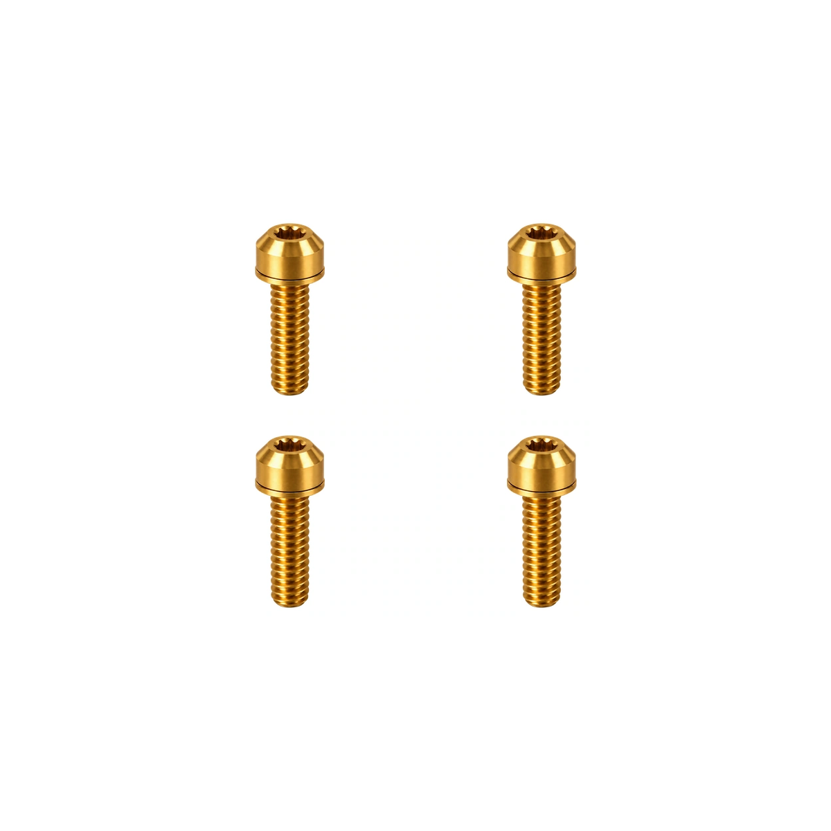 Titanium MTB Caliper Bolt Set — Gold