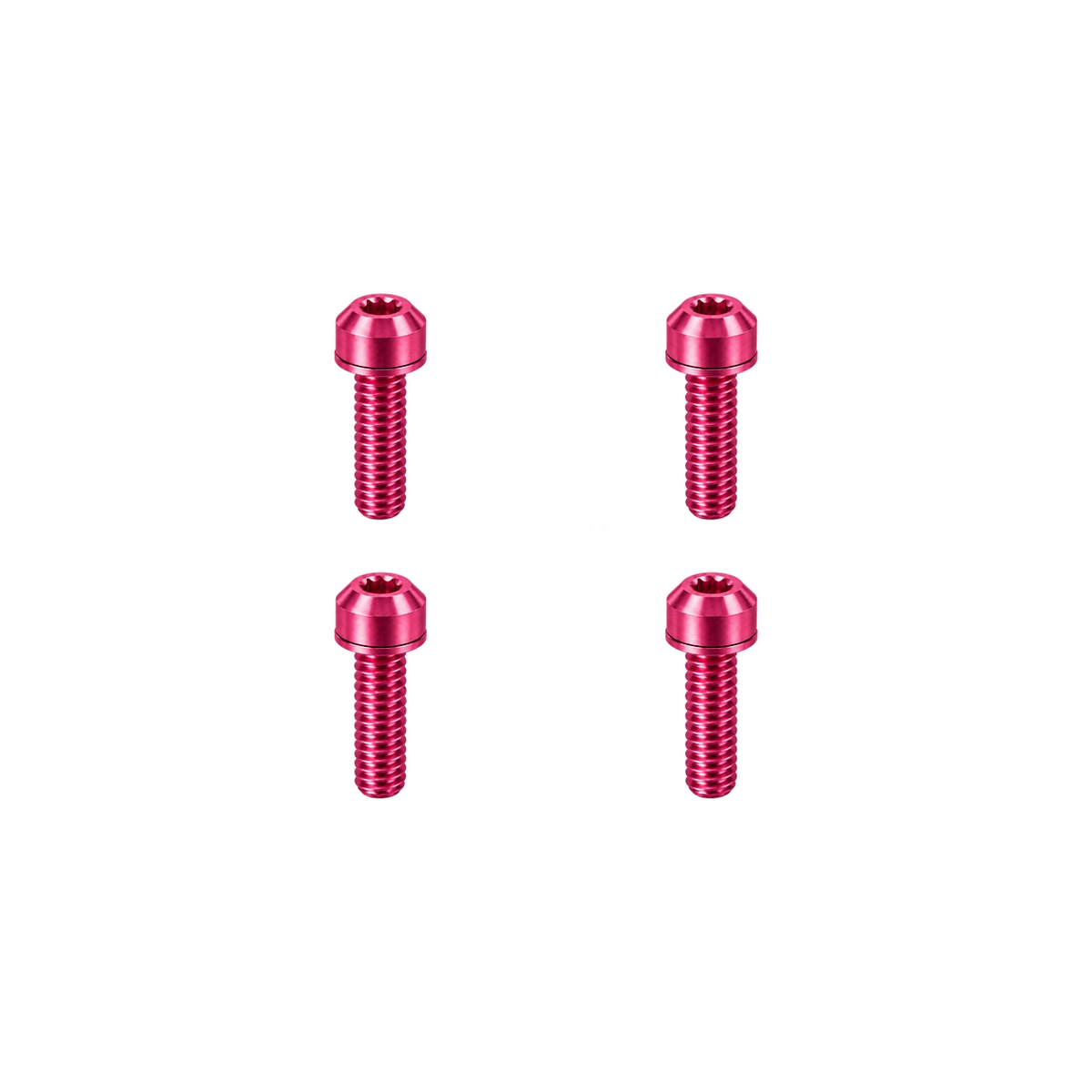 Titanium MTB Caliper Bolt Set — Champagne Pink